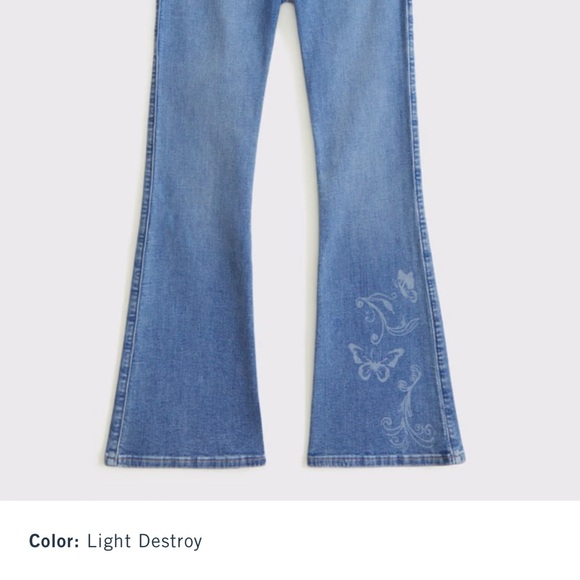 Abercrombie Kids Blue Jeans Set.           Girls Size 7/8 Long - Picture 11 of 11